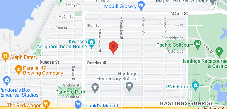 map of 2576 OXFORD STREET
